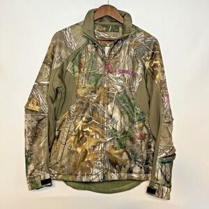 Scent-Lok Women's Heart Stopper Zip Jacket L Real Tree Pink Hunting Outdoor